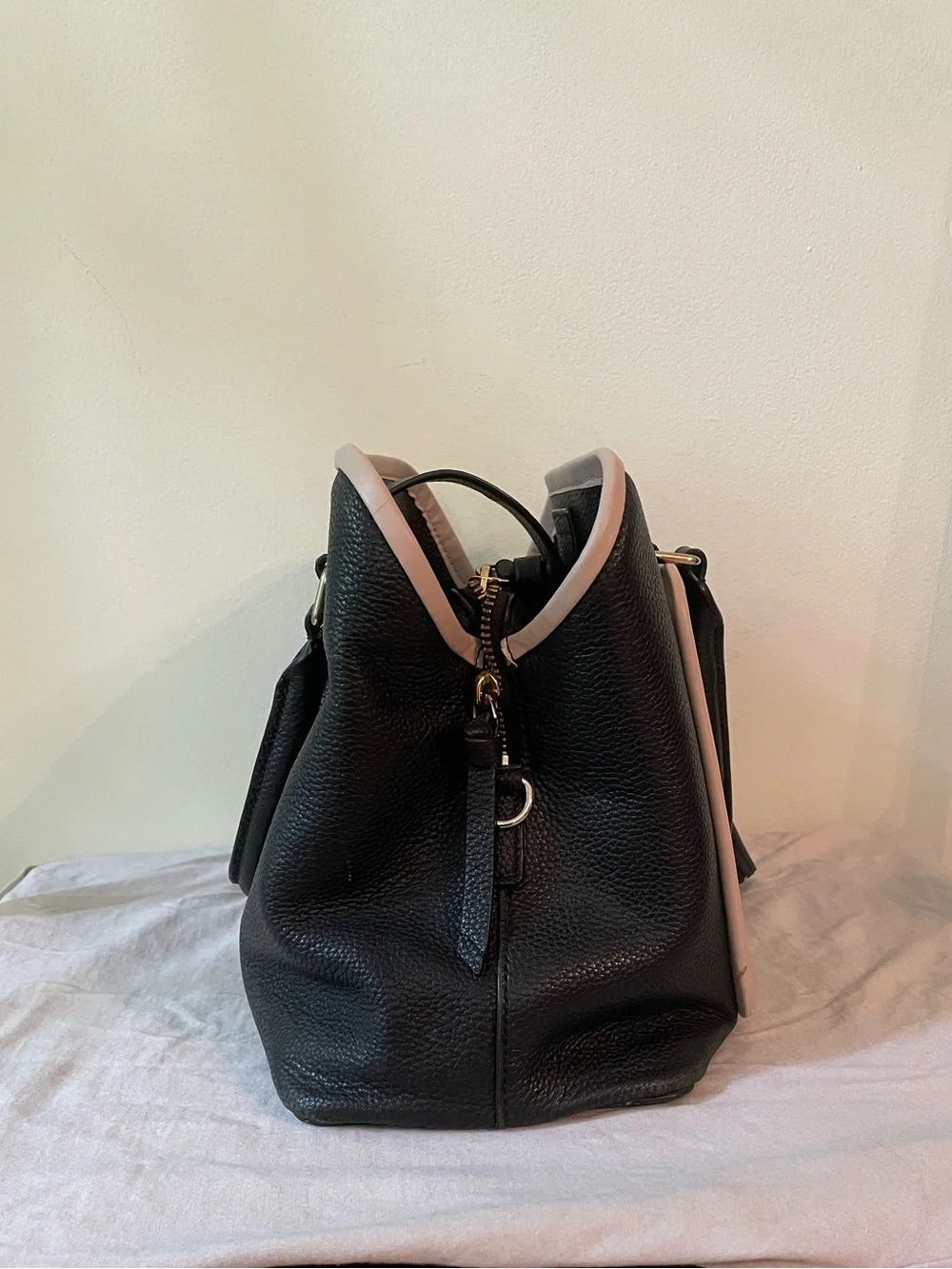 Kate Spade | Ward Place ‘Evangelie’  Black and Pink Satchel Handbag